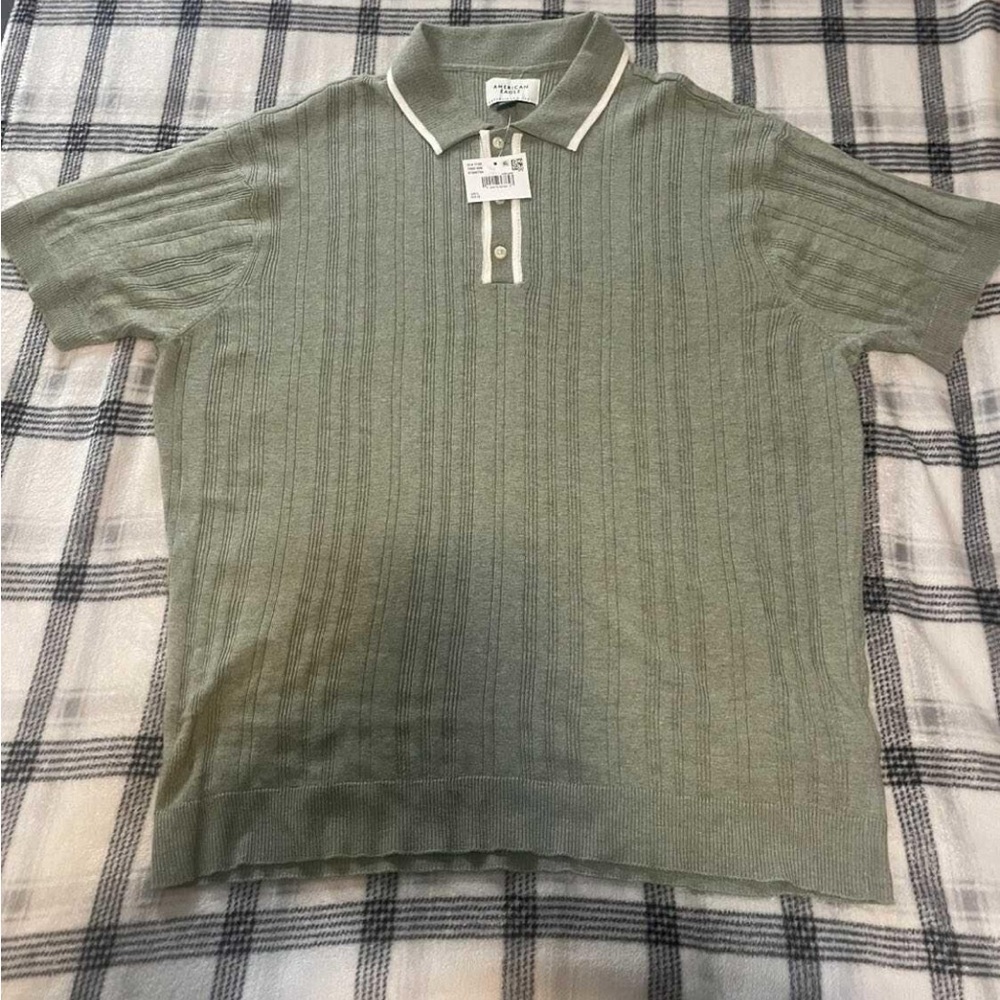 American Eagle Outfitters Green Polo Shirt